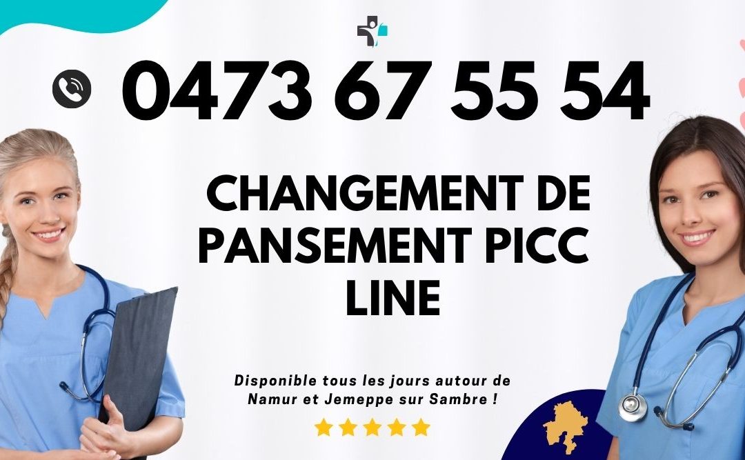 Pansement de PICC line à domicile : le protocole rigoureux pour votre sécurité à Namur et Jemeppe-sur-Sambre